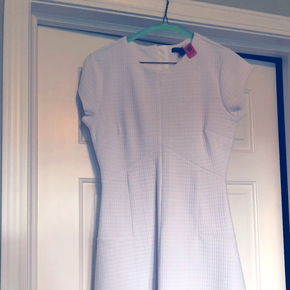 White Cap sleeve dress